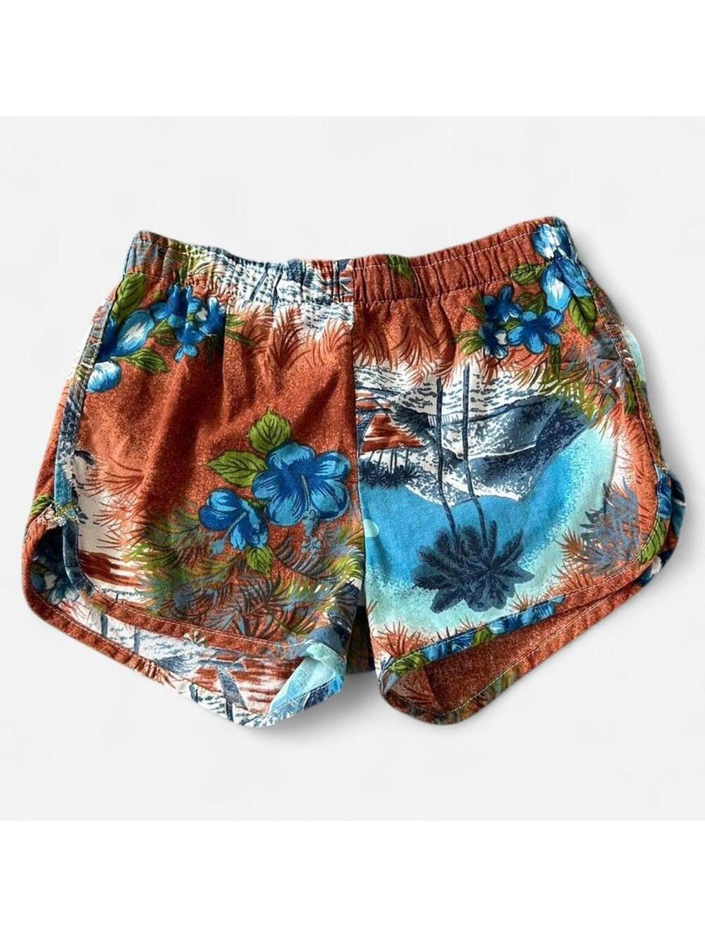 Hawaiian multicoloured swim shorts